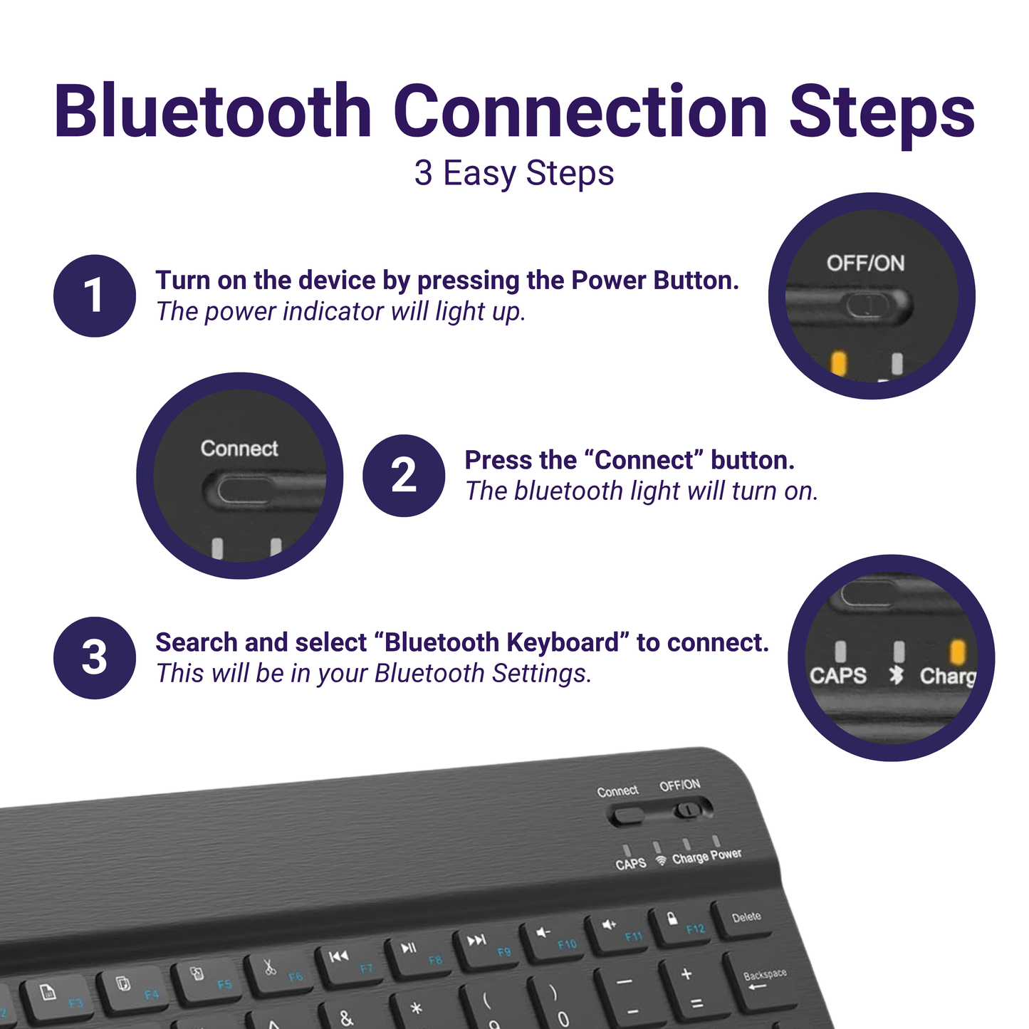 Portable Wireless Keyboard + Mouse Set