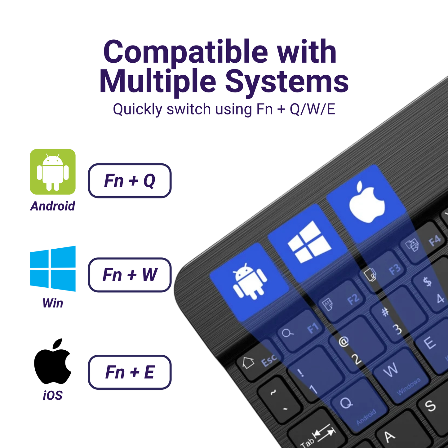 Portable Wireless Keyboard + Mouse Set